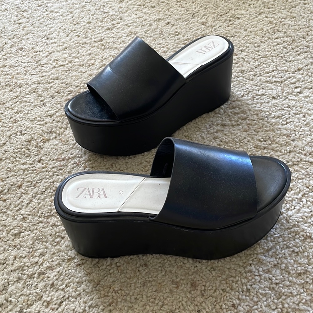 ZARA Platform Heeled Sandal